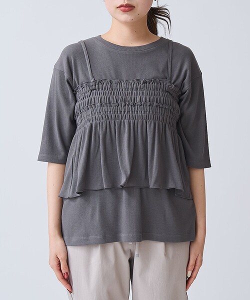 coen（コーエン）の「【セットアイテム】マルチウェイビスチェリブカットソーセット（Tシャツ/カットソー・レディース・ダークグレー/コバルトブルー/その他1・M/L）」の22枚目の写真