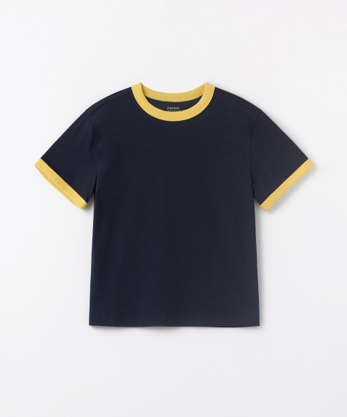 MUSINSA STANDARD KIDS（ムシンサスタンダードキッズ）の「リラックスドリンガーTシャツ [ネイビー]（Tシャツ/カットソー・レディース・その他・100/110/120/130/140/150/160）」の2枚目の写真
