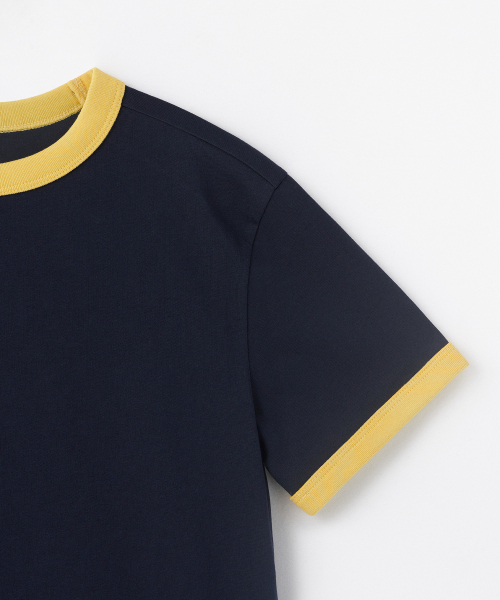 MUSINSA STANDARD KIDS（ムシンサスタンダードキッズ）の「リラックスドリンガーTシャツ [ネイビー]（Tシャツ/カットソー・レディース・その他・100/110/120/130/140/150/160）」の4枚目の写真