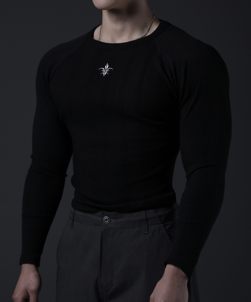CARMID（カミド）の「ノーブルラグランロングスリーブ長袖Tシャツ[ブラック]（Tシャツ/カットソー・メンズ・その他・1/2/3）」の10枚目の写真
