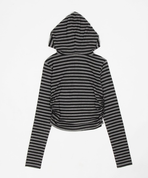 WEGO(ウィゴー)の「WEGO/【26年春新作】ヘンリーネックフードロンT(Tシャツ/カットソー・レディース・杢グレー/グレー系その他5・FREE)」の18枚目の写真