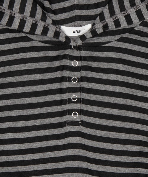 WEGO(ウィゴー)の「WEGO/【26年春新作】ヘンリーネックフードロンT(Tシャツ/カットソー・レディース・杢グレー/グレー系その他5・FREE)」の20枚目の写真