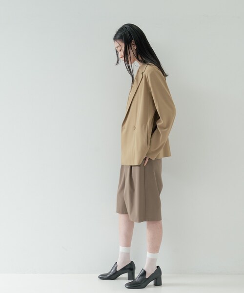 GALLEST(ギャレスト)の「バミューダパンツ【セットアップ可能/UVカット/接触冷感】(その他パンツ・レディース・ダークブラウン/ブラック・38)」の11枚目の写真