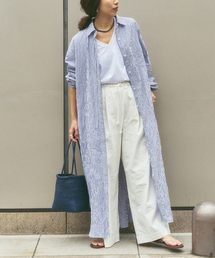 FRAMeWORK（フレームワーク）の「ワッシャーストライプシャツドレス（シャツワンピース）」