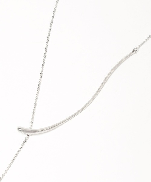 HARE（ハレ）の「ニュアンスラインネックレス(HARE)（ネックレス・レディース・シルバー・FREE）」の10枚目の写真