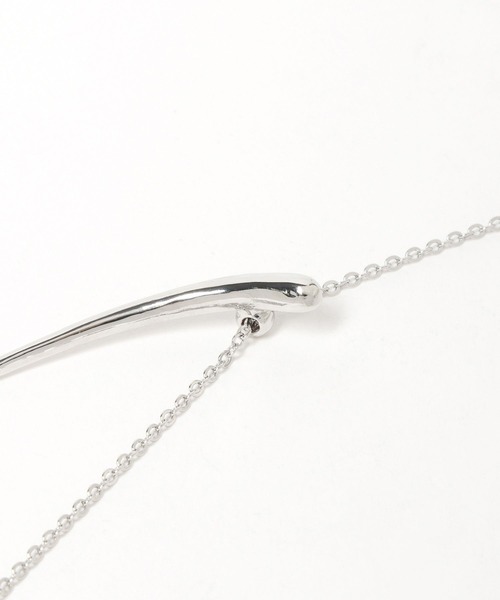 HARE（ハレ）の「ニュアンスラインネックレス(HARE)（ネックレス・レディース・シルバー・FREE）」の12枚目の写真
