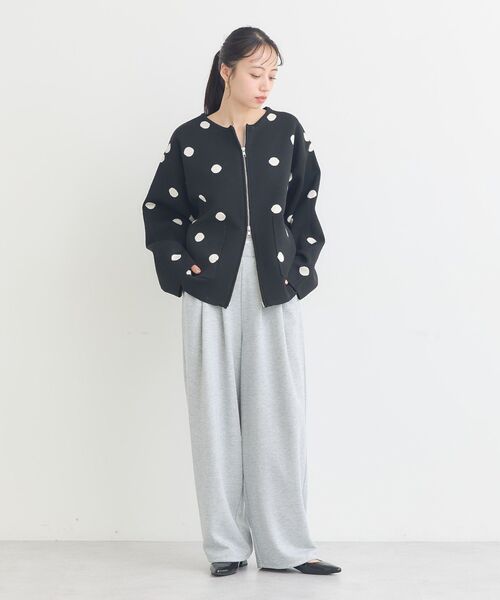 earth music&ecology(アースミュージックアンドエコロジー)の「レースレイヤード風スウェットパンツ(その他パンツ・レディース・ホワイト系その他/杢グレー・FREE)」の7枚目の写真