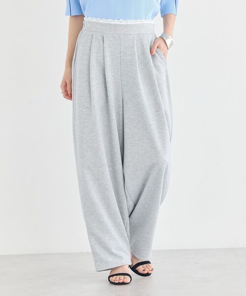 earth music&ecology(アースミュージックアンドエコロジー)の「レースレイヤード風スウェットパンツ(その他パンツ・レディース・ホワイト系その他/杢グレー・FREE)」の19枚目の写真