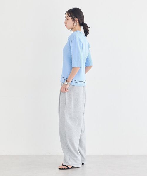 earth music&ecology(アースミュージックアンドエコロジー)の「レースレイヤード風スウェットパンツ(その他パンツ・レディース・ホワイト系その他/杢グレー・FREE)」の21枚目の写真