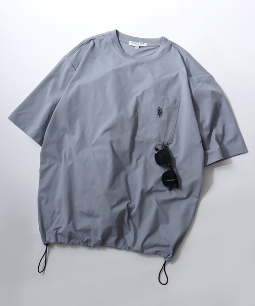 U.S. POLO ASSN. — мужская футболка‑редисус быстросохнущая UV‑защита, короткий рукав, красная серия (новые цвета)