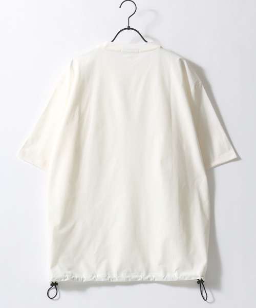 U.S. POLO ASSN.(ユーエスポロアッスン)の「U.S. POLO ASSN./ユーエスポロアッスン 別注 ドットメッシュ 吸水速乾 UVカット ストレッチ オーバーサイズ ワンポイント刺繍 ドローコード 半袖Tシャツ レディース メンズ(Tシャツ/カットソー・メンズ・ホワイト/ライトグレー/ブラック/チャコール・M/L/LL)」の17枚目の写真