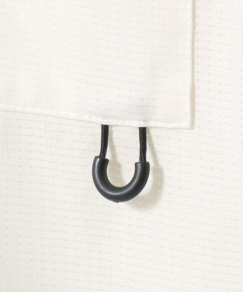 U.S. POLO ASSN.(ユーエスポロアッスン)の「U.S. POLO ASSN./ユーエスポロアッスン 別注 ドットメッシュ 吸水速乾 UVカット ストレッチ オーバーサイズ ワンポイント刺繍 ドローコード 半袖Tシャツ レディース メンズ(Tシャツ/カットソー・メンズ・ホワイト/ライトグレー/ブラック/チャコール・M/L/LL)」の14枚目の写真