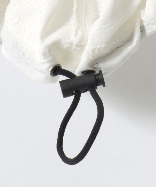 U.S. POLO ASSN.(ユーエスポロアッスン)の「U.S. POLO ASSN./ユーエスポロアッスン 別注 ドットメッシュ 吸水速乾 UVカット ストレッチ オーバーサイズ ワンポイント刺繍 ドローコード 半袖Tシャツ レディース メンズ(Tシャツ/カットソー・メンズ・ホワイト/ライトグレー/ブラック/チャコール・M/L/LL)」の11枚目の写真