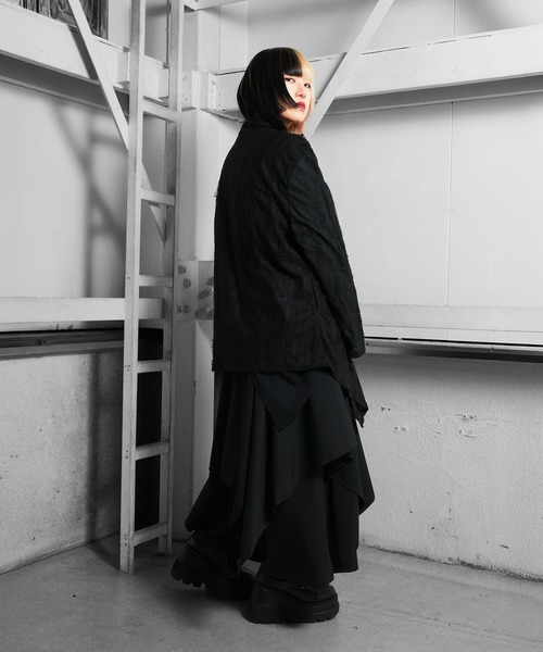 Ruze（ルゼ）の「Overlap damage cardigan/オーバーラップダメージカーディガン（カーディガン/ボレロ・メンズ・ブラック・FREE）」の11枚目の写真