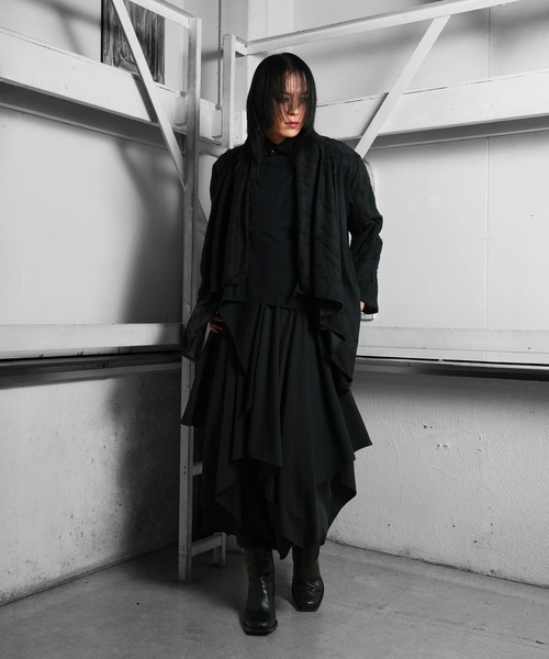 Ruze（ルゼ）の「Overlap damage cardigan/オーバーラップダメージカーディガン（カーディガン/ボレロ・メンズ・ブラック・FREE）」の3枚目の写真
