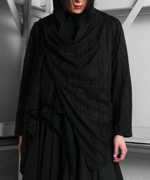 Ruze（ルゼ）の「Overlap damage cardigan/オーバーラップダメージカーディガン（カーディガン/ボレロ・メンズ・ブラック・FREE）」の21枚目の写真