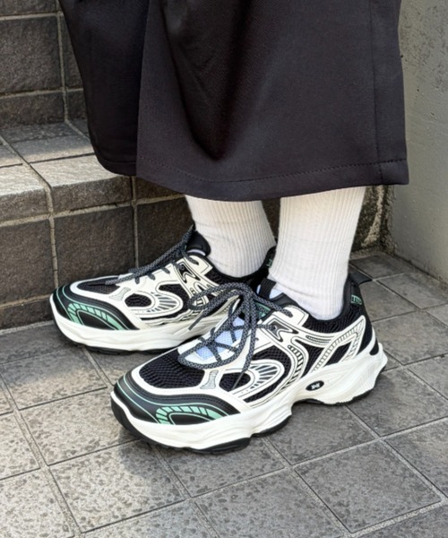 link lot（リンクロット）の「厚底配色スニーカー（スニーカー・メンズ・アイボリー/ブラック・L/M/S）」の7枚目の写真