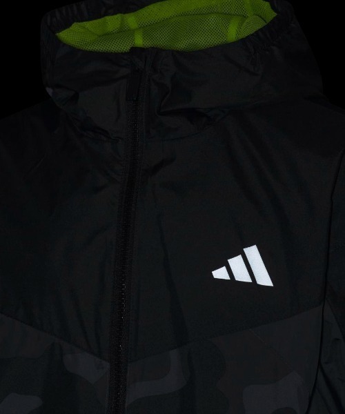 adidas(アディダス)の「アディダス adidas エッセンシャルズ カモ パック レギュラーフィット メッシュライニングウーブン トラックトップ(ナイロンジャケット・キッズ・ブラック×グレー・120cm/130cm/140cm/150cm/160cm)」の7枚目の写真