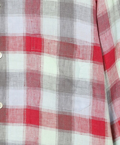 MOJITO(モヒート)の「MOJITO / ABSHINTH SHIRT Linen Plaid(シャツ/ブラウス・メンズ・ピンク・SMALL/X-LARGE/LARGE/MEDIUM)」の7枚目の写真