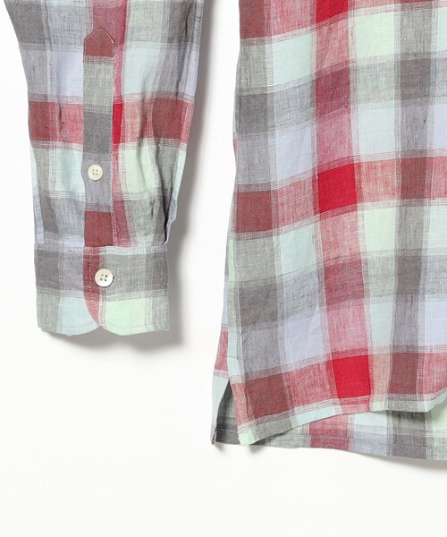 MOJITO(モヒート)の「MOJITO / ABSHINTH SHIRT Linen Plaid(シャツ/ブラウス・メンズ・ピンク・SMALL/X-LARGE/LARGE/MEDIUM)」の6枚目の写真