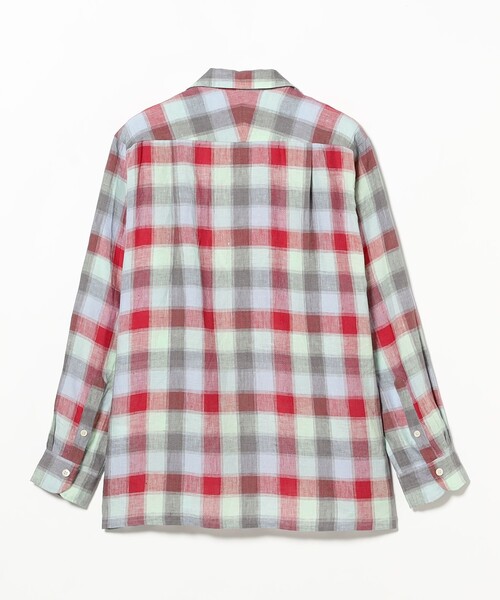 MOJITO(モヒート)の「MOJITO / ABSHINTH SHIRT Linen Plaid(シャツ/ブラウス・メンズ・ピンク・SMALL/X-LARGE/LARGE/MEDIUM)」の5枚目の写真