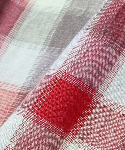 MOJITO(モヒート)の「MOJITO / ABSHINTH SHIRT Linen Plaid(シャツ/ブラウス・メンズ・ピンク・SMALL/X-LARGE/LARGE/MEDIUM)」の4枚目の写真