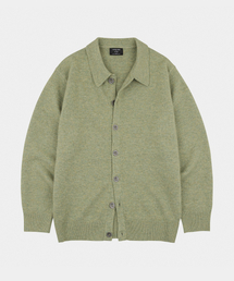 LETTERCOMO（レテルコモ）の「ピータークラシックカラーウールニットカーディガンセージグリーン（ニット/セーター）」