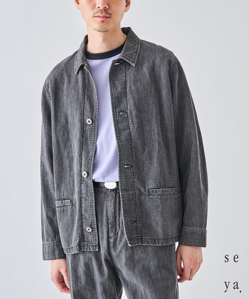 SEYA.(セヤ) 別注 DOCK JACKET LINEN DENIM（デニムジャケット）｜seya