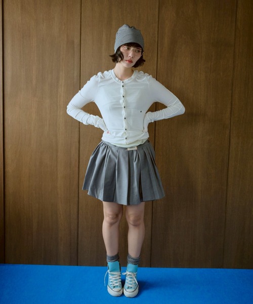 common gull products.（コモンガルプロダクツ）の「季節と半歩のカーディガン（カーディガン/ボレロ・レディース・ホワイト系/サックスブルー系/レッド系・LARGE/MEDIUM/SMALL）」の20枚目の写真