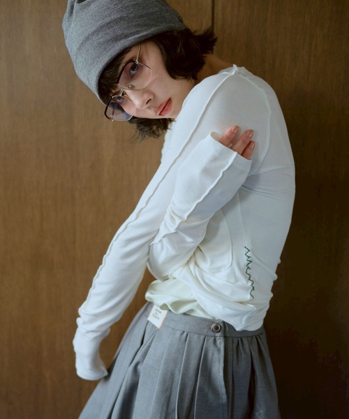 common gull products.（コモンガルプロダクツ）の「季節と半歩のカーディガン（カーディガン/ボレロ・レディース・ホワイト系/サックスブルー系/レッド系・LARGE/MEDIUM/SMALL）」の17枚目の写真