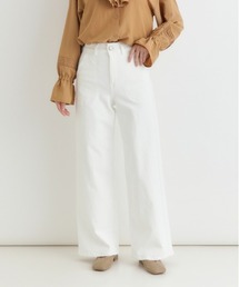 SOMETHING | 【SOMETHING】LISA レースアップワイド (ハイライズ / ベイカーポケット / ワークテイスト)(デニムパンツ)