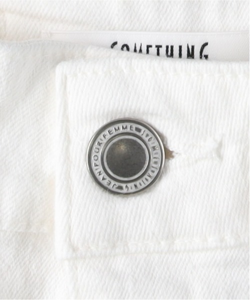 SOMETHING（サムシング）の「【SOMETHING】LISA レースアップワイド (ハイライズ / ベイカーポケット / ワークテイスト)（デニムパンツ・レディース・ホワイト・M）」の11枚目の写真