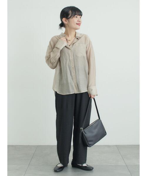 Samansa Mos2（サマンサ モスモス）の「(セットアップ可)ストレートパンツ（その他パンツ・レディース・チェック/ベージュ/ブラック・ﾌﾘｰ(M)/ﾌﾘｰ(L)）」の16枚目の写真