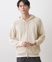 Dessin（デッサン）の「ペーパーブレンドジップカーデ（カーディガン/ボレロ）」