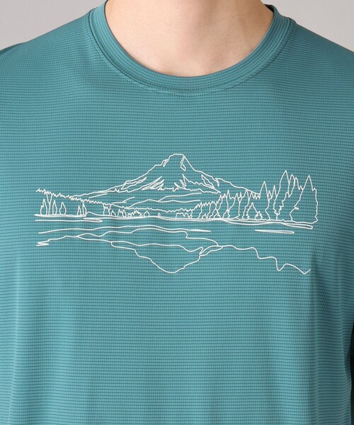 Columbia(コロンビア)の「Columbia/ トレイルラッシュグラフィックショートスリーブTシャツ /コロンビア(Tシャツ/カットソー・メンズ・ライトオリーブ/グリーン/ミント・S/M/XL/L)」の17枚目の写真