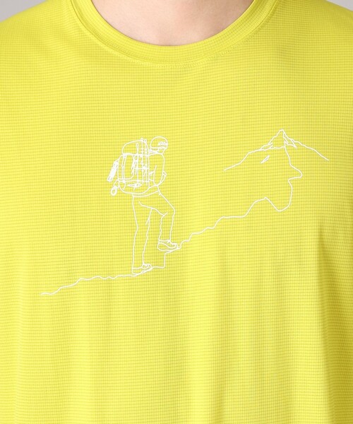 Columbia(コロンビア)の「Columbia/ トレイルラッシュグラフィックショートスリーブTシャツ /コロンビア(Tシャツ/カットソー・メンズ・ライトオリーブ/グリーン/ミント・S/M/XL/L)」の14枚目の写真