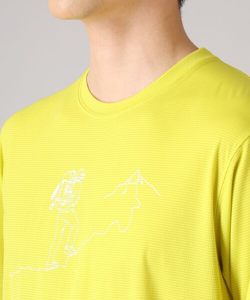 Columbia(コロンビア)の「Columbia/ トレイルラッシュグラフィックショートスリーブTシャツ /コロンビア(Tシャツ/カットソー・メンズ・ライトオリーブ/グリーン/ミント・S/M/XL/L)」の12枚目の写真