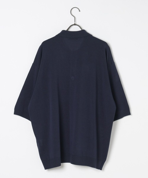 GEORGE'S(ジョージズ)の「ポロニットカーデ(カーディガン/ボレロ・メンズ・ライトグレー/ネイビー/オレンジ・MEDIUM/LARGE)」の5枚目の写真