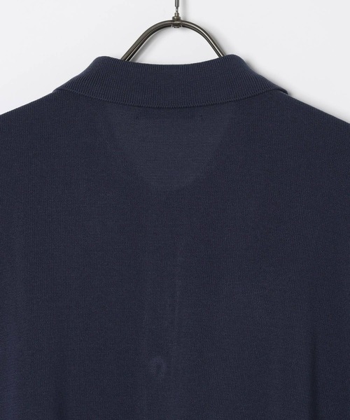 GEORGE'S(ジョージズ)の「ポロニットカーデ(カーディガン/ボレロ・メンズ・ライトグレー/ネイビー/オレンジ・MEDIUM/LARGE)」の10枚目の写真