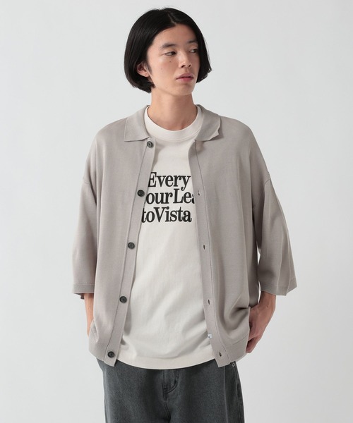 GEORGE'S(ジョージズ)の「ポロニットカーデ(カーディガン/ボレロ・メンズ・ライトグレー/ネイビー/オレンジ・MEDIUM/LARGE)」の20枚目の写真
