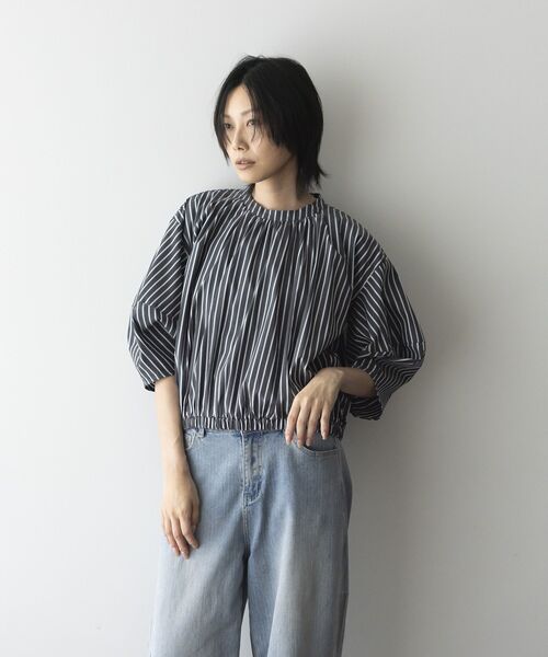 GARAGE OF GOOD CLOTHING（ガレージオブグッドクロージング）の「ストライプタックプルオーバーB（シャツ/ブラウス・レディース・グレー系その他2・FREE）」の10枚目の写真