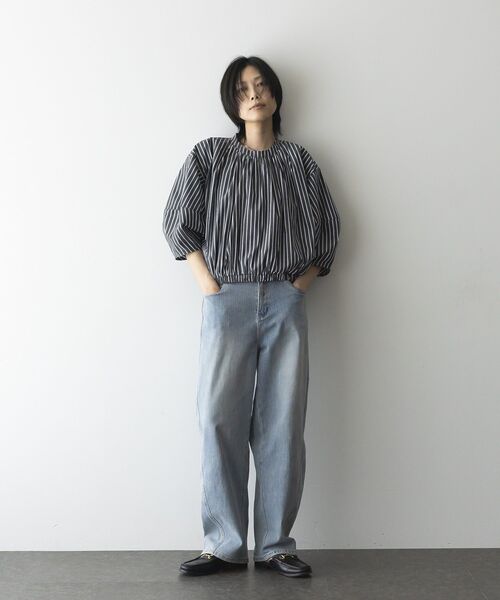 GARAGE OF GOOD CLOTHING（ガレージオブグッドクロージング）の「ストライプタックプルオーバーB（シャツ/ブラウス・レディース・グレー系その他2・FREE）」の11枚目の写真