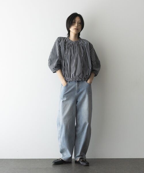 GARAGE OF GOOD CLOTHING（ガレージオブグッドクロージング）の「ストライプタックプルオーバーB（シャツ/ブラウス・レディース・グレー系その他2・FREE）」の12枚目の写真