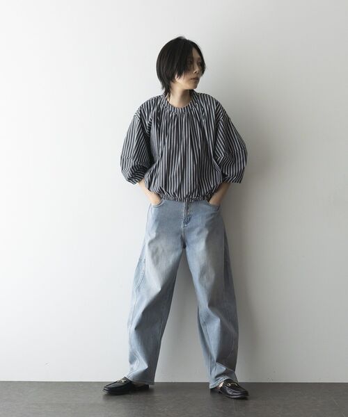 GARAGE OF GOOD CLOTHING（ガレージオブグッドクロージング）の「ストライプタックプルオーバーB（シャツ/ブラウス・レディース・グレー系その他2・FREE）」の13枚目の写真