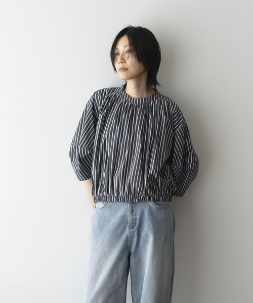 GARAGE OF GOOD CLOTHING（ガレージオブグッドクロージング）の「ストライプタックプルオーバーB（シャツ/ブラウス・レディース・グレー系その他2・FREE）」の14枚目の写真