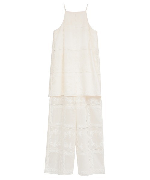 CLANE（クラネ）の「【CLANE/クラネ】EMBROIDERY LACE CAMI ALL IN ONE