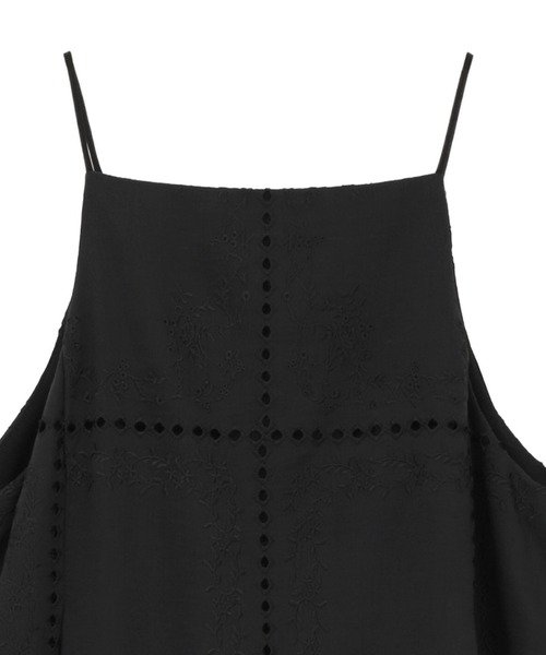 CLANE(クラネ)の「【CLANE/クラネ】EMBROIDERY LACE CAMI ALL IN ONE/エンブロイダリーレースキャミオールインワン(サロペット/オーバーオール・レディース・ブラック/マルチ/ホワイト・1)」の19枚目の写真