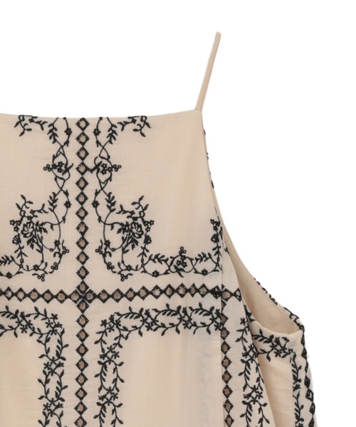 CLANE（クラネ）の「【CLANE/クラネ】EMBROIDERY LACE CAMI ALL IN ONE