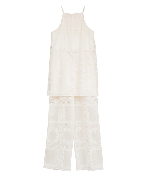 CLANE（クラネ）の「【CLANE/クラネ】EMBROIDERY LACE CAMI ALL IN ONE