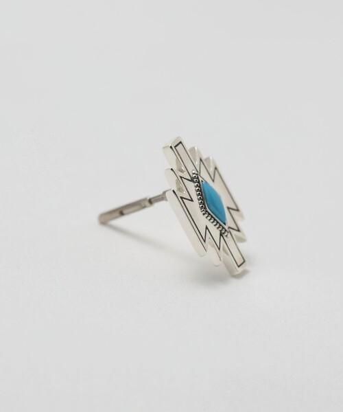 BAQLESS＞Mesa Lightning Turquoise ピアス（ピアス（両耳用